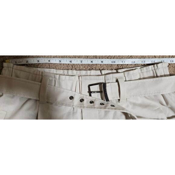 Brunello Cucinelli Italian Single Pleated Paperbag Pants With Belt - Picture 10 of 13